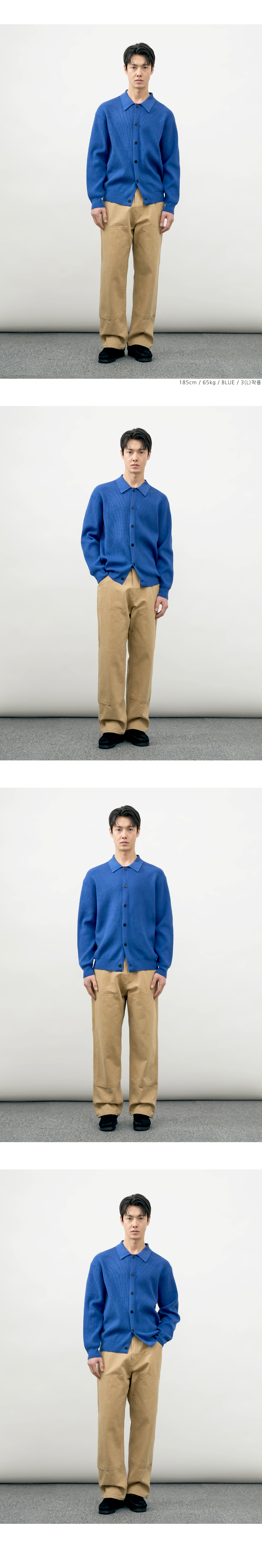 워셔블 하찌 카라 가디건_그레이 상세 이미지 24